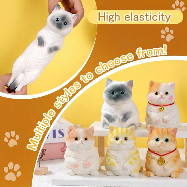 Hands-On Soft and Cuddly Cat – Squeezable Toy for Creative Play