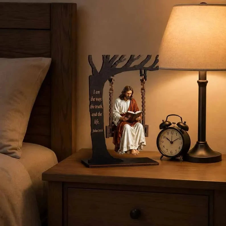 Purpose-Built Christian Jesus Swing Table Decor for Everyday Use