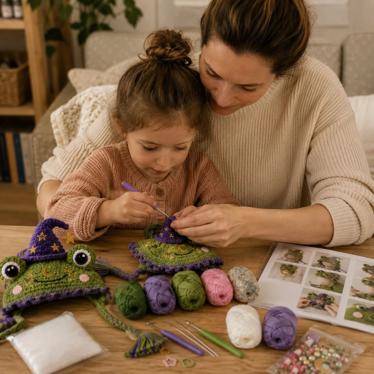 Crochet Kit for Making a Handmade Fantasy Dragon Hood