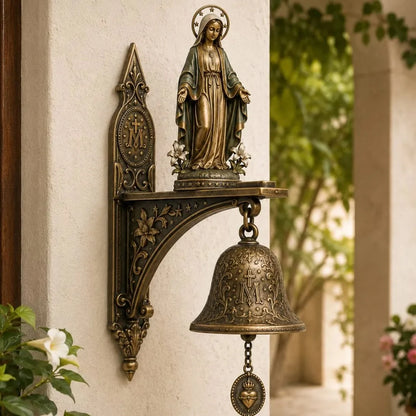 Pet-Friendly Our Lady of Grace Miraculous Medal Wall Bell – A
