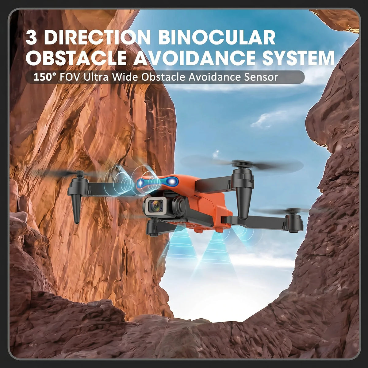 4K 5G Drone with 3-Axis Gimbal and 360° Obstacle Avoidance
