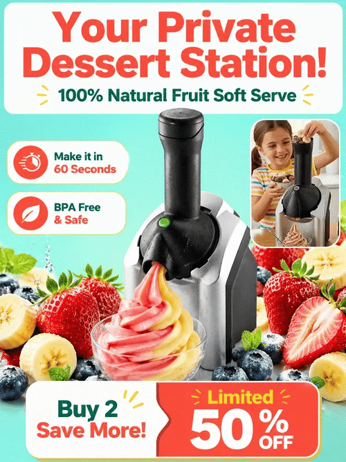 Purpose-Built + Family Fruit Ice Cream Maker – 100% Natural, No Added