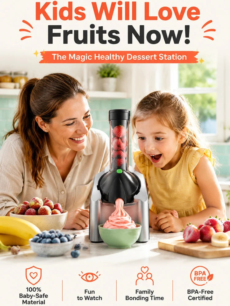 Purpose-Built + Family Fruit Ice Cream Maker – 100% Natural, No Added