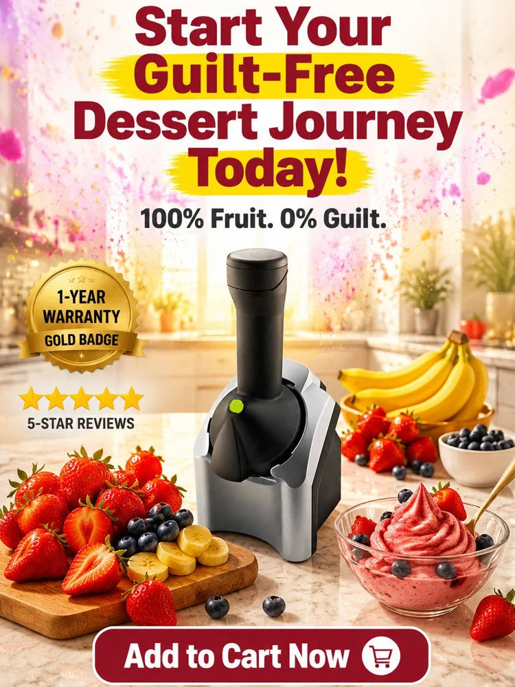 Purpose-Built + Family Fruit Ice Cream Maker – 100% Natural, No Added