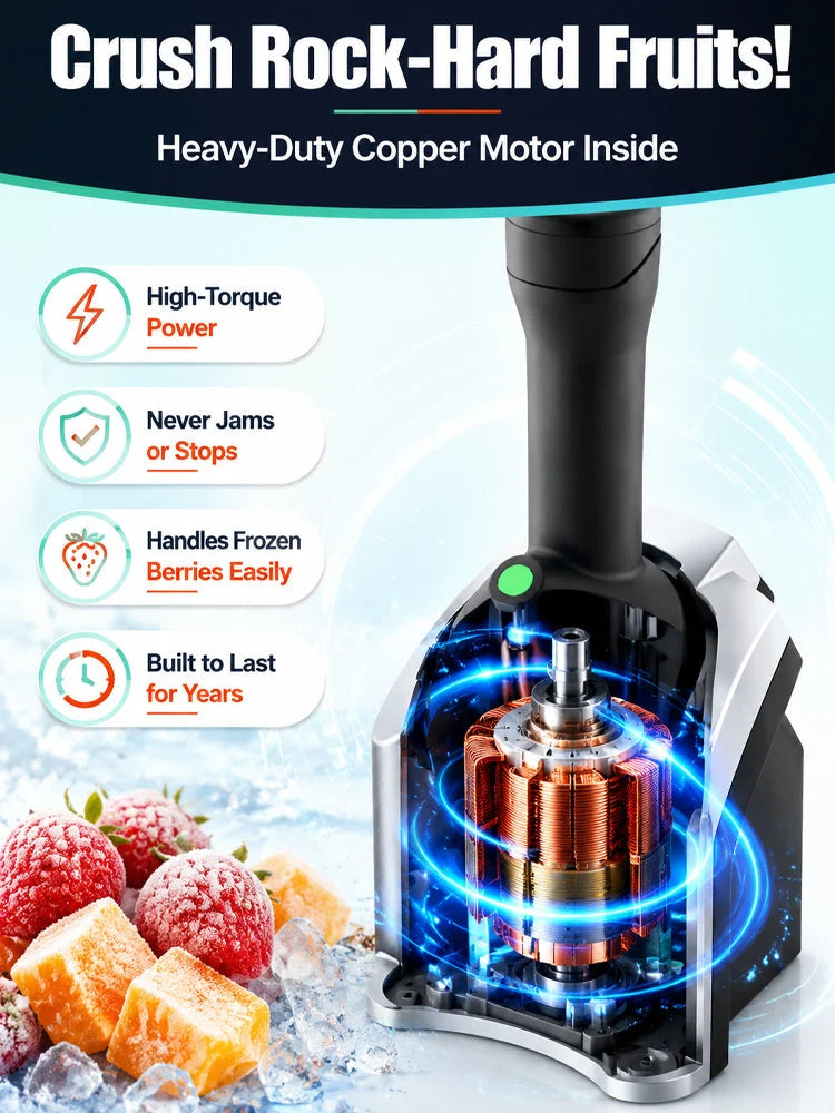 Purpose-Built + Family Fruit Ice Cream Maker – 100% Natural, No Added