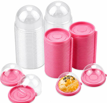 Easy-Use 100 Pack Mini Dessert – Dome Lids for Daily Kitchen Tasks