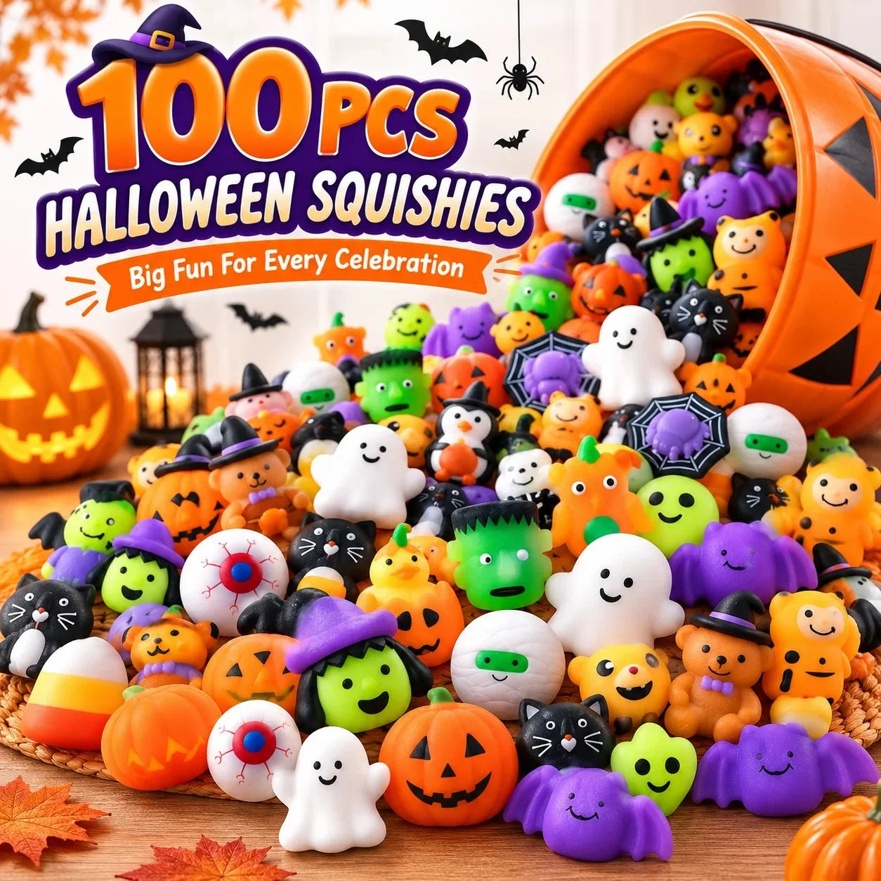Hands-On 100PCS Mochi Squishy Toys – Cute Sensory Party Favors &