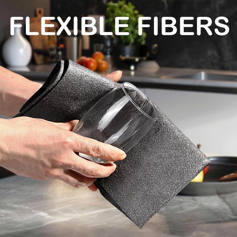 Easy-Care 10 Counts Magic Cleaning Cloth, Reuseable Thickened Streak