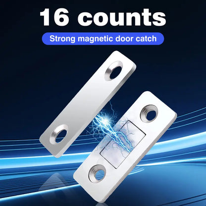 16-Pair Stick-On Magnetic Cabinet Catches with Tool-Free Installation