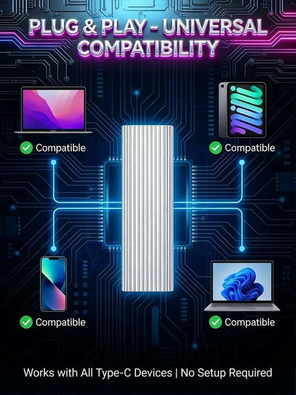 Compact 16TB Type-C Solid-State Drive for Portable Storage
