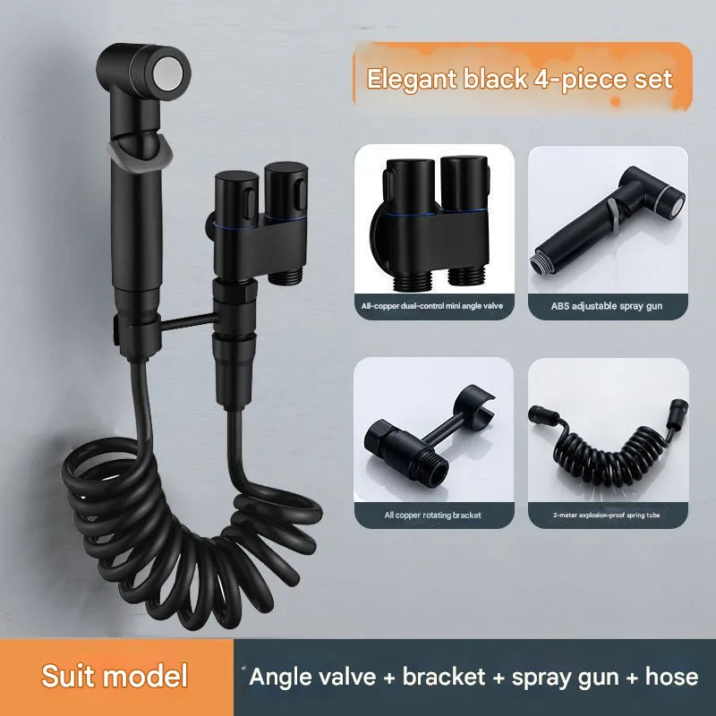 Purpose-Built 1-In-2-Handheld Out Dual Control Valve Bidet Sprayer