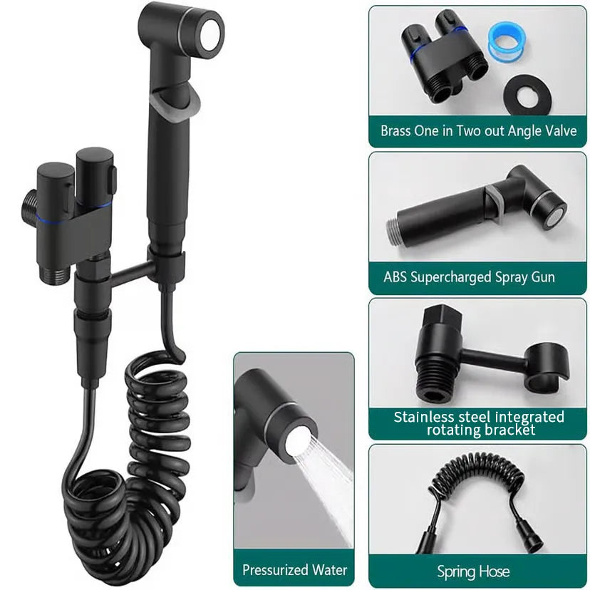 Purpose-Built 1-In-2-Handheld Out Dual Control Valve Bidet Sprayer