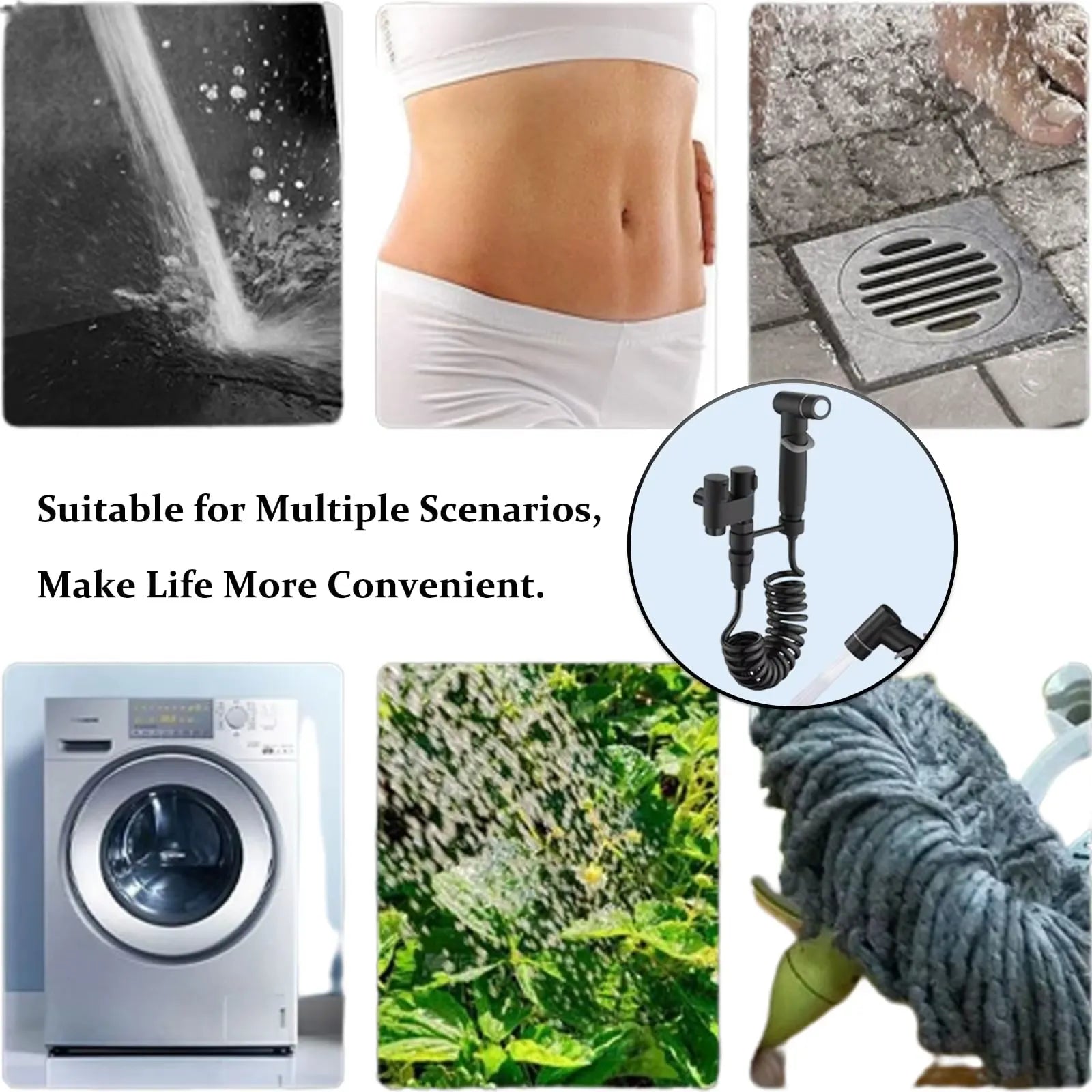 Purpose-Built 1-In-2-Handheld Out Dual Control Valve Bidet Sprayer