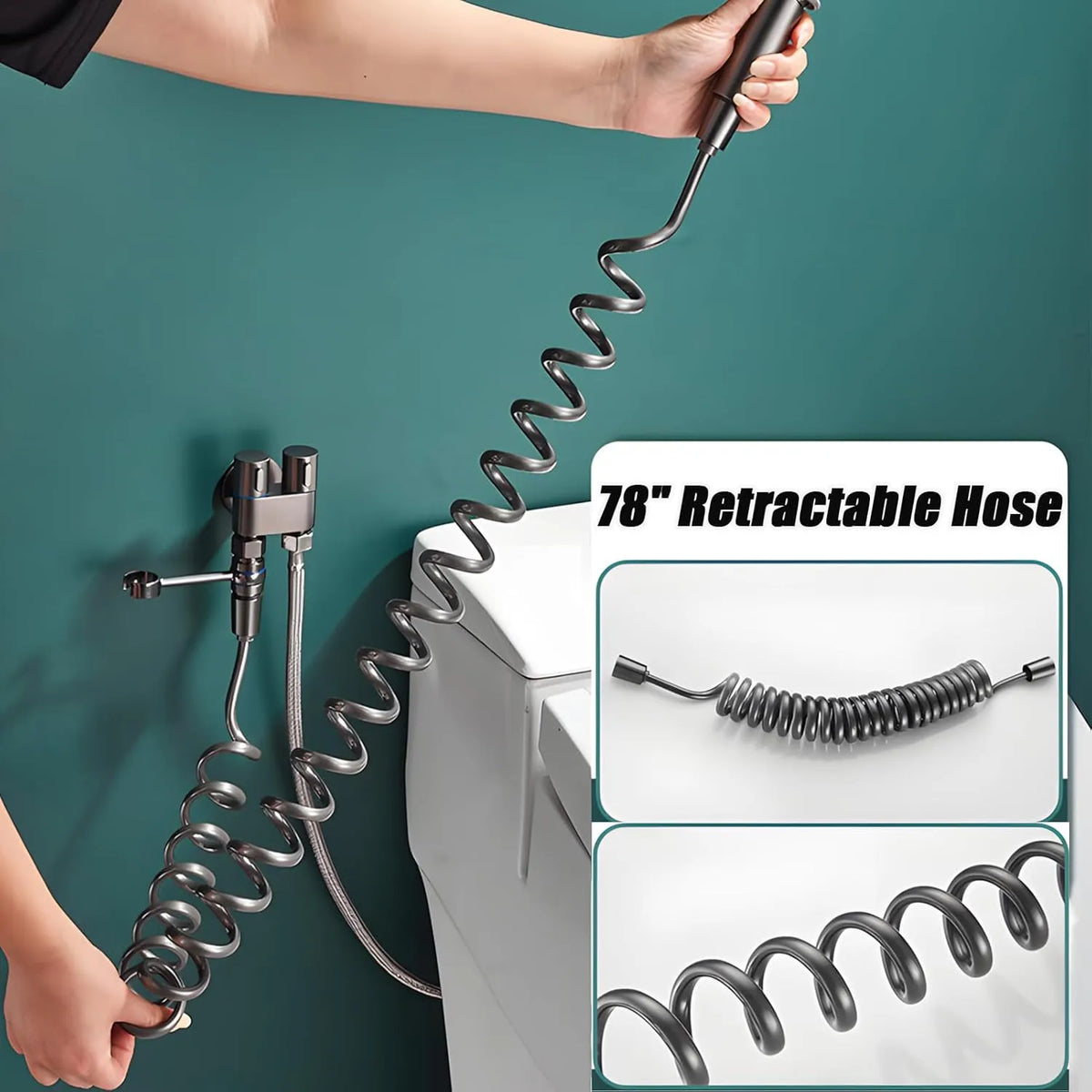Purpose-Built 1-In-2-Handheld Out Dual Control Valve Bidet Sprayer