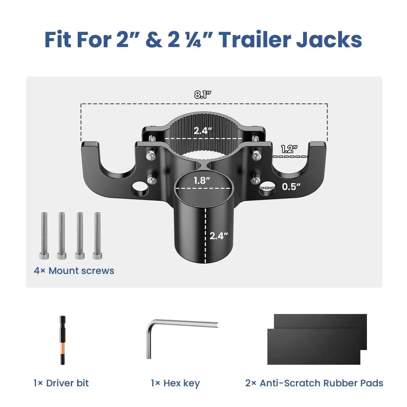 Space-Saving Aluminum RV Towing Chain Organizer & 7-Way Plug