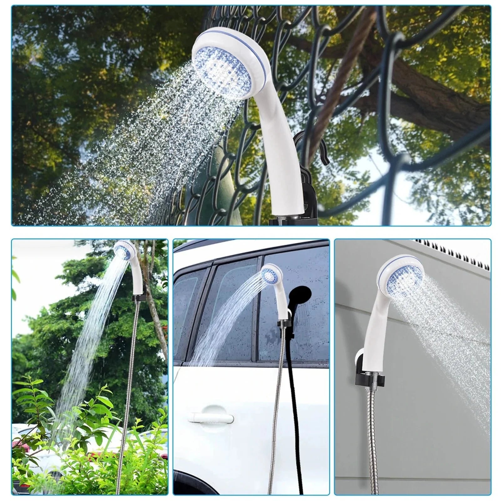 Compact Outdoor Rinse System for Campsite Shower Use