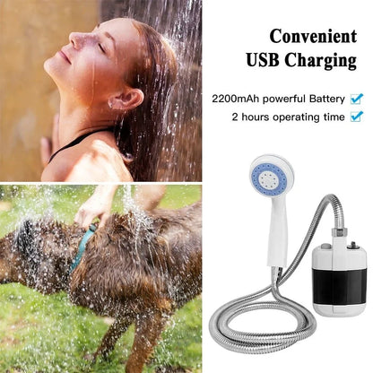 Compact Outdoor Rinse System for Campsite Shower Use