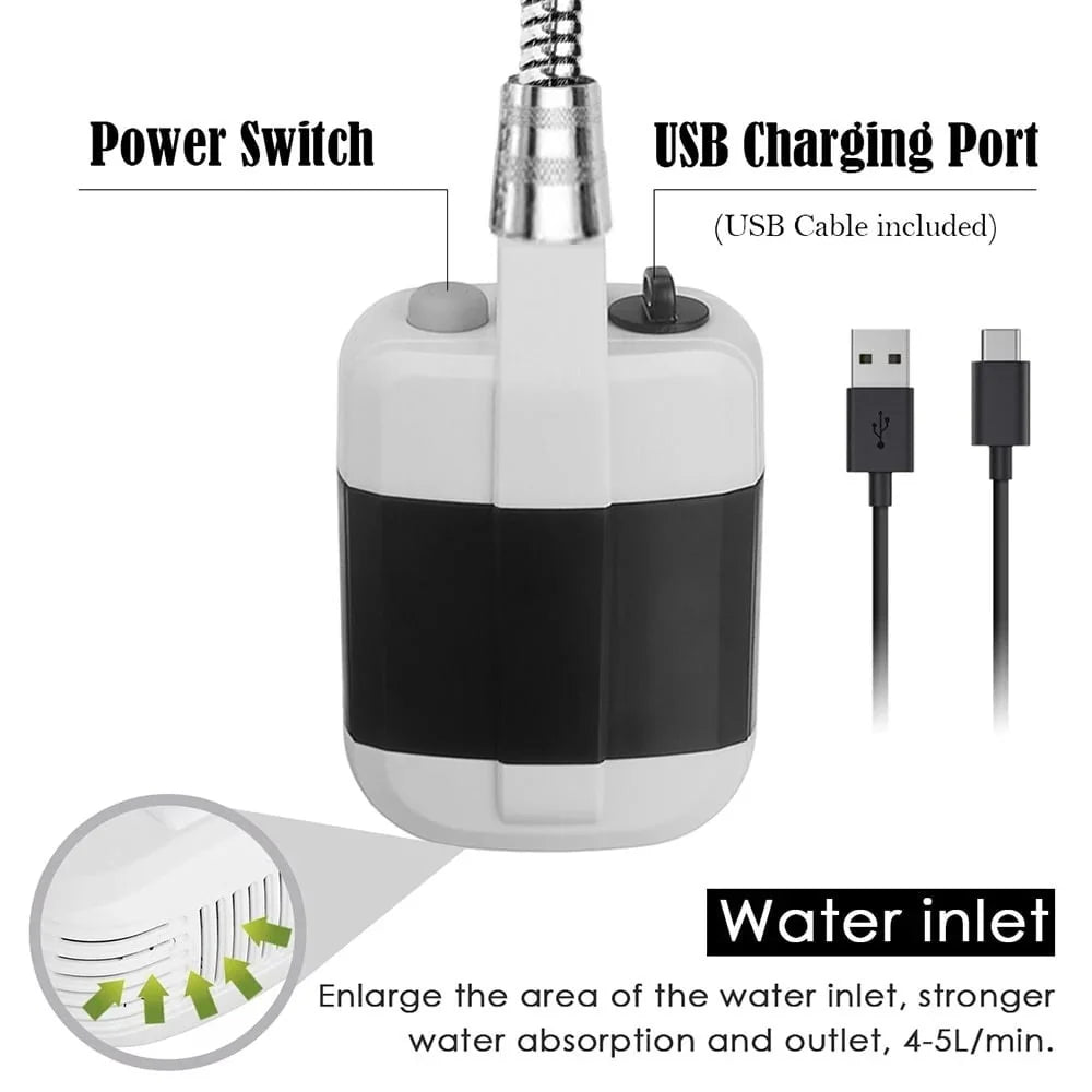 Compact Outdoor Rinse System for Campsite Shower Use