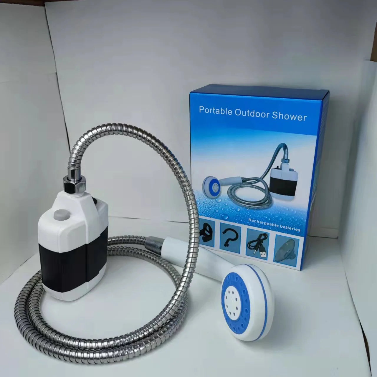 Compact Outdoor Rinse System for Campsite Shower Use