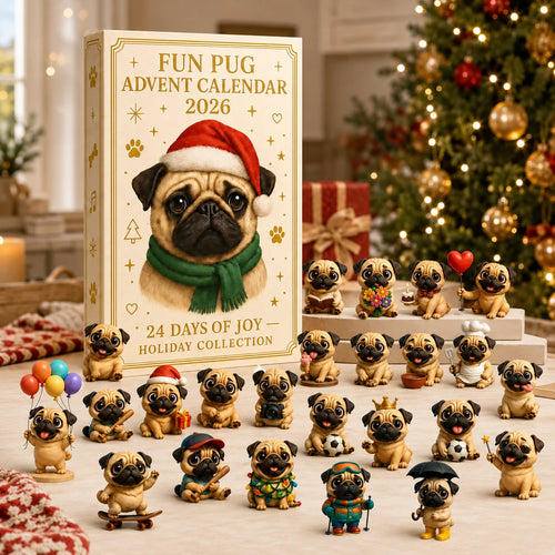 Purpose-Built Fun Pug Advent Calendar for Everyday Use