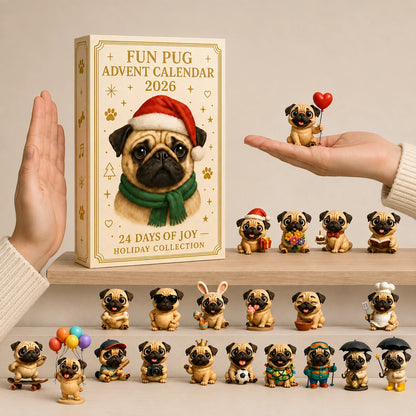Purpose-Built Fun Pug Advent Calendar for Everyday Use