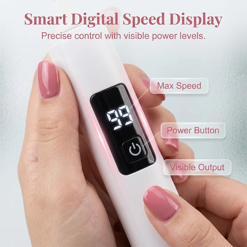 Purpose-Built Professional Electric Nail Polisher – Smooths thick