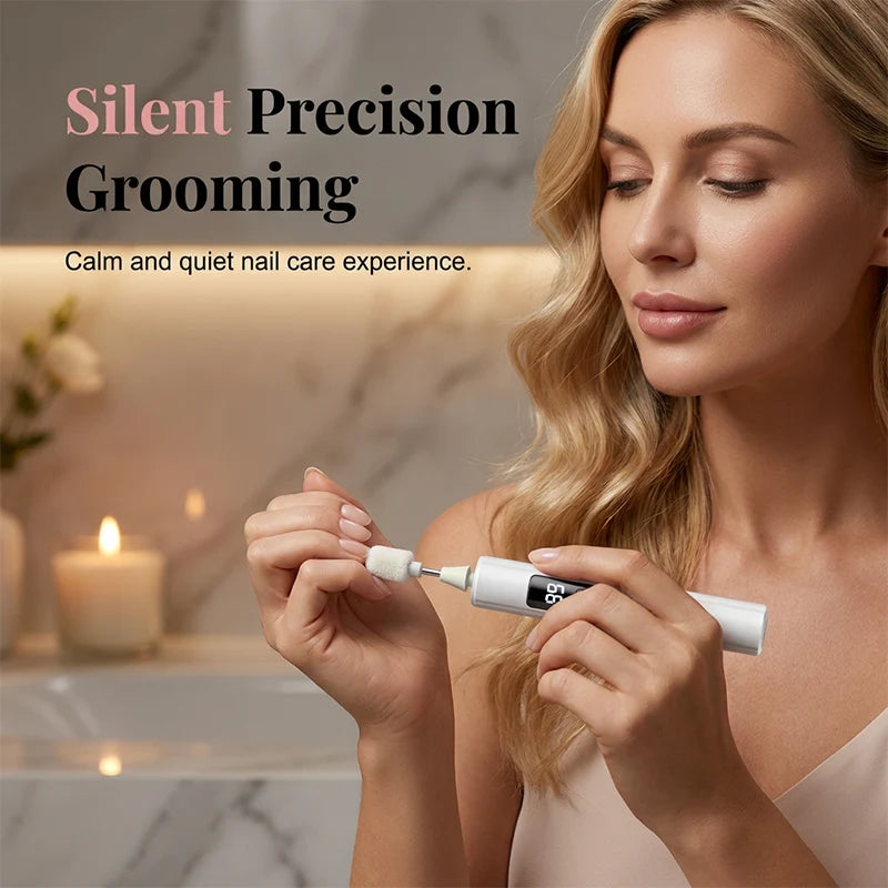Purpose-Built Professional Electric Nail Polisher – Smooths thick