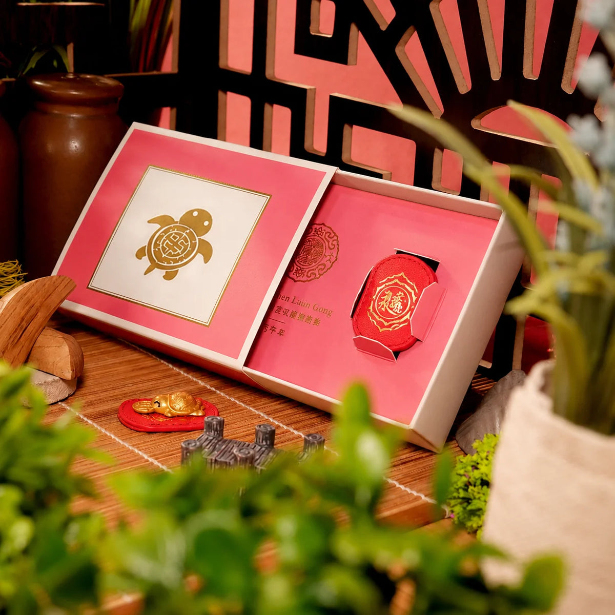 Gold-Tone Turtle Keepsake Charm Symbolizing Lasting Luck