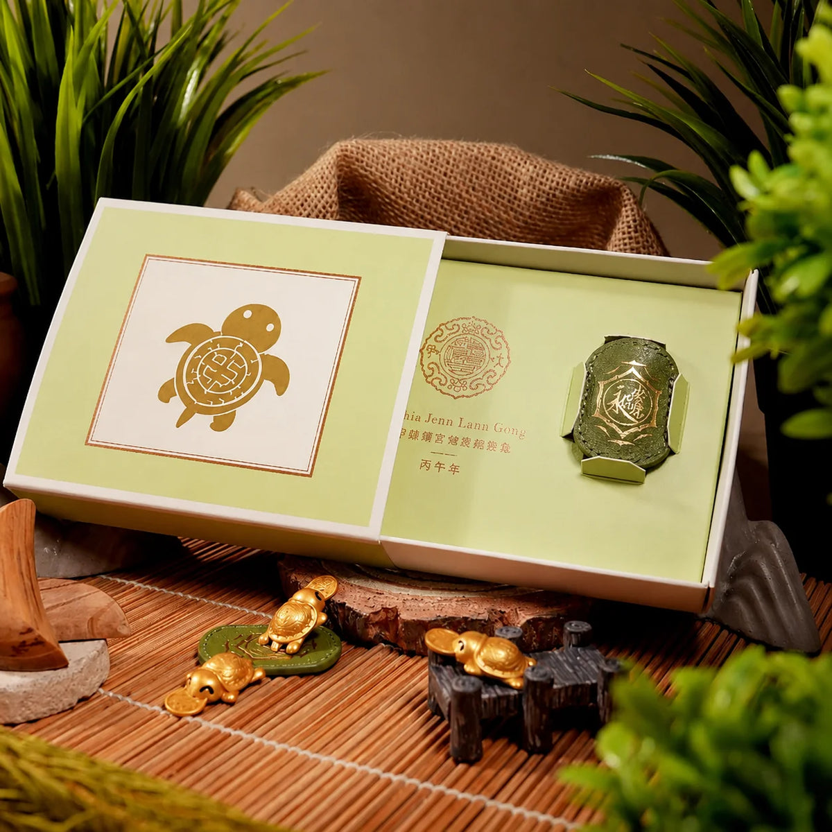 Gold-Tone Turtle Keepsake Charm Symbolizing Lasting Luck