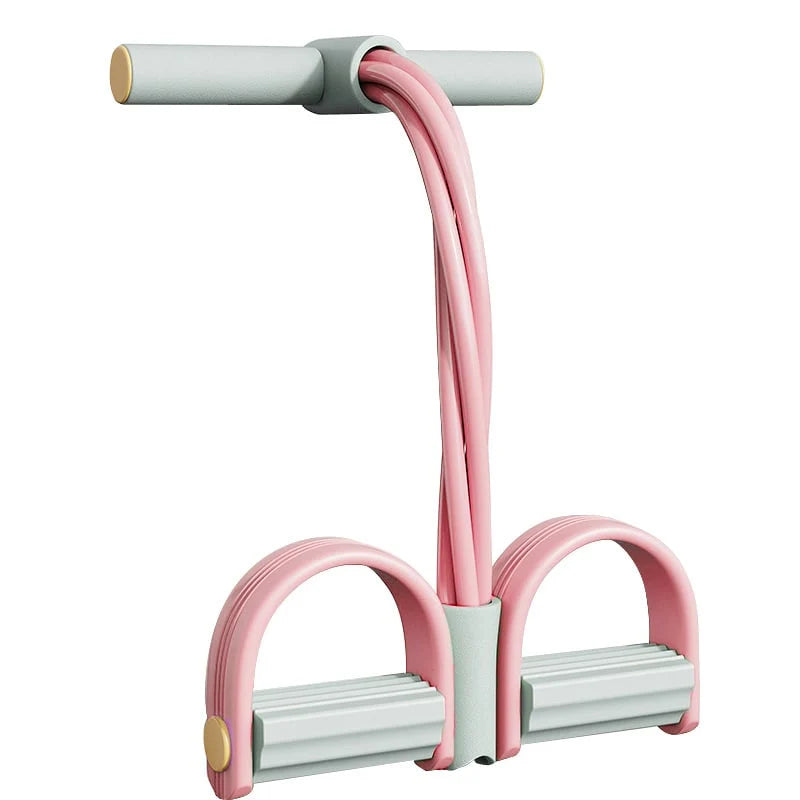 Adjustable 4-Tube Pedal Resistance Exerciser for Low-Impact Fitness