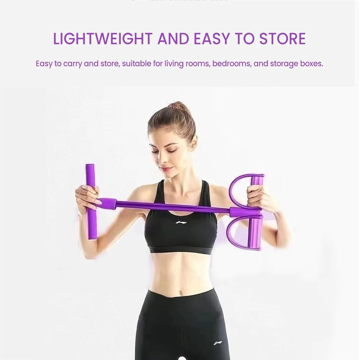 Adjustable 4-Tube Pedal Resistance Exerciser for Low-Impact Fitness