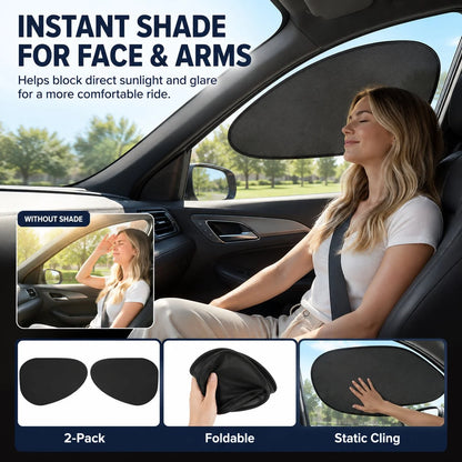 Outdoor-Ready 2/4-Pack Car Window Sun – & SUVs for Garden Display