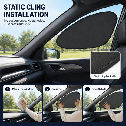 Outdoor-Ready 2/4-Pack Car Window Sun – & SUVs for Garden Display