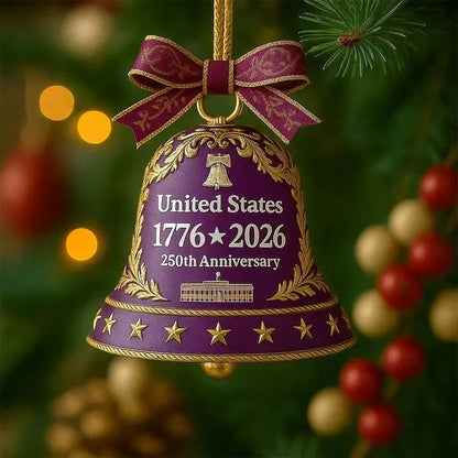 1776–2026 Liberty Tribute Cast-Metal Keepsake Bell