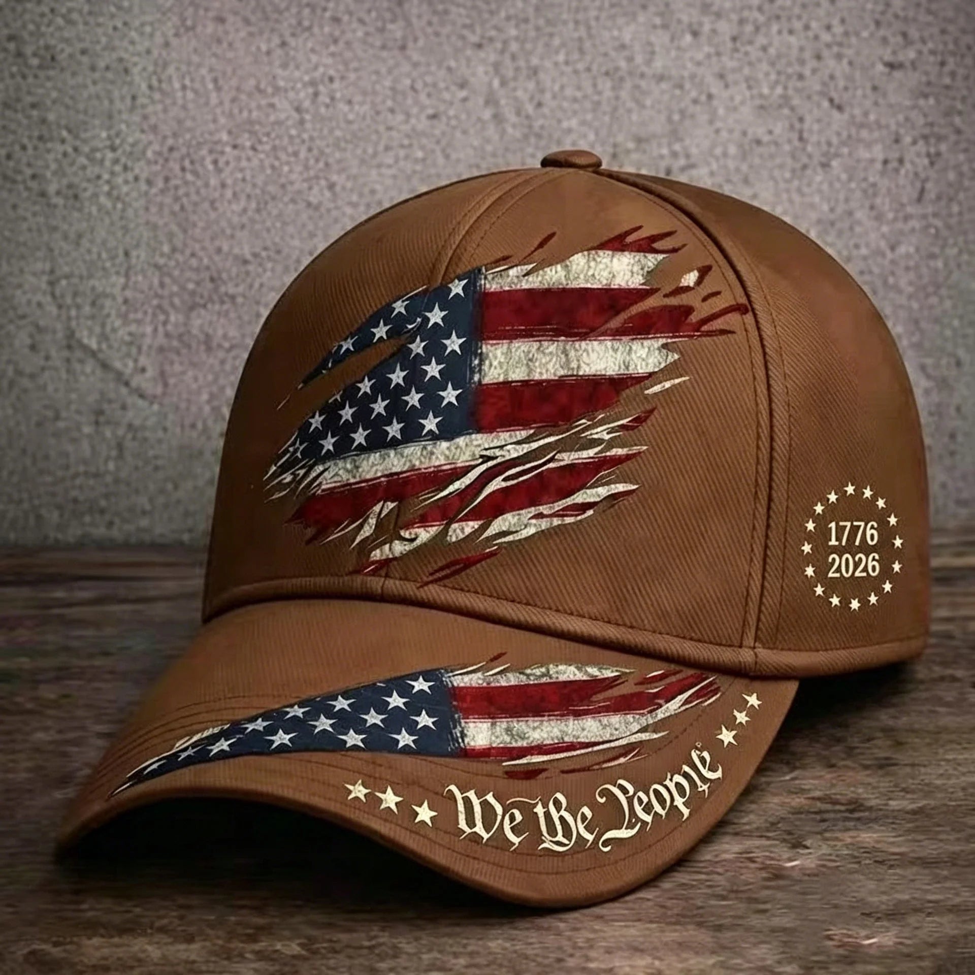 Distinctive 250th Anniversary Print Baseball Cap for Everyday Wear