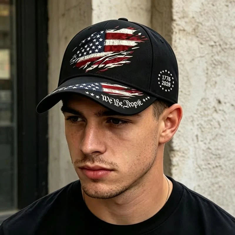 Distinctive 250th Anniversary Print Baseball Cap for Everyday Wear