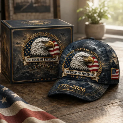 Distinctive 250 Years of dom Eagle Cap – Patriotic Vintage Baseball