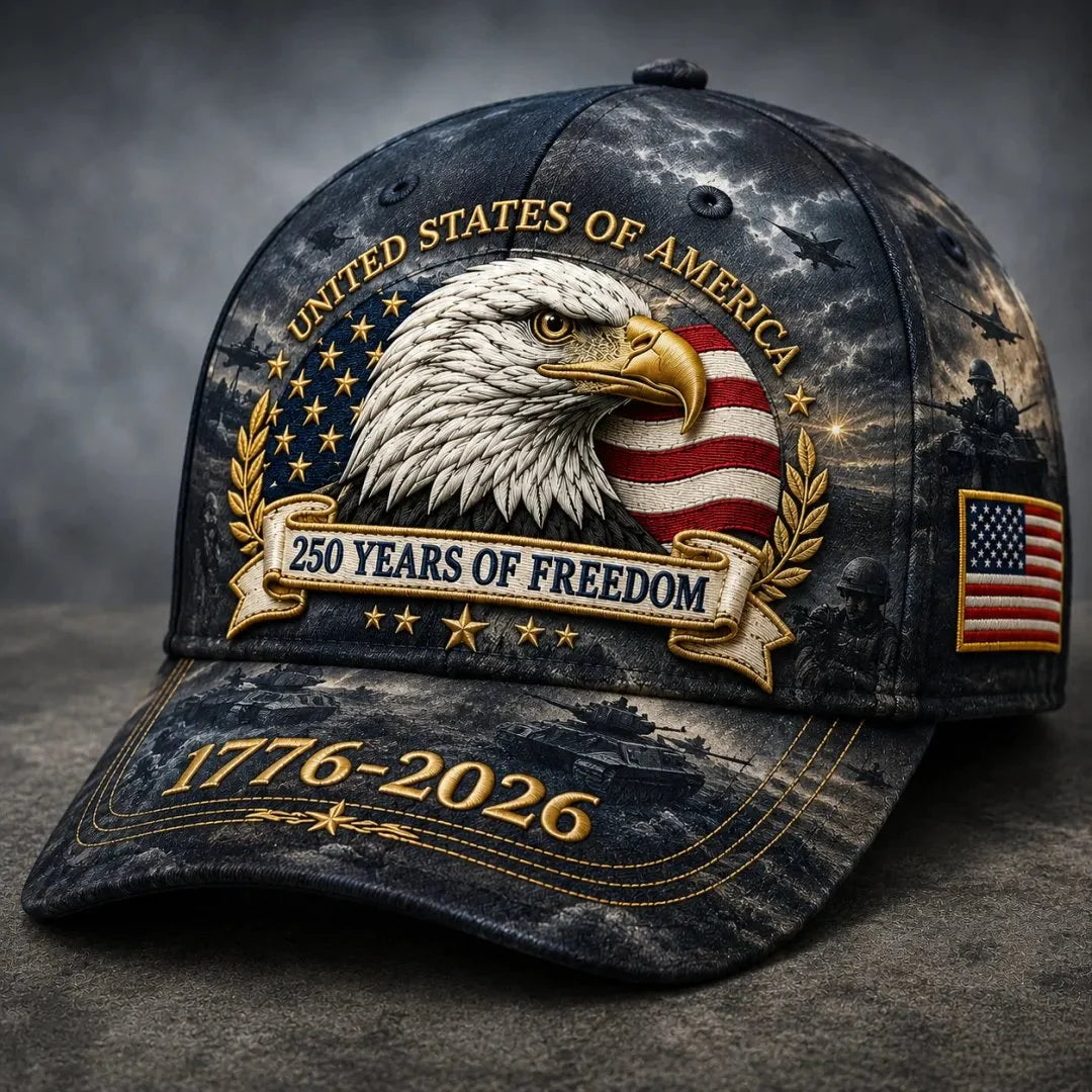 Distinctive 250 Years of dom Eagle Cap – Patriotic Vintage Baseball