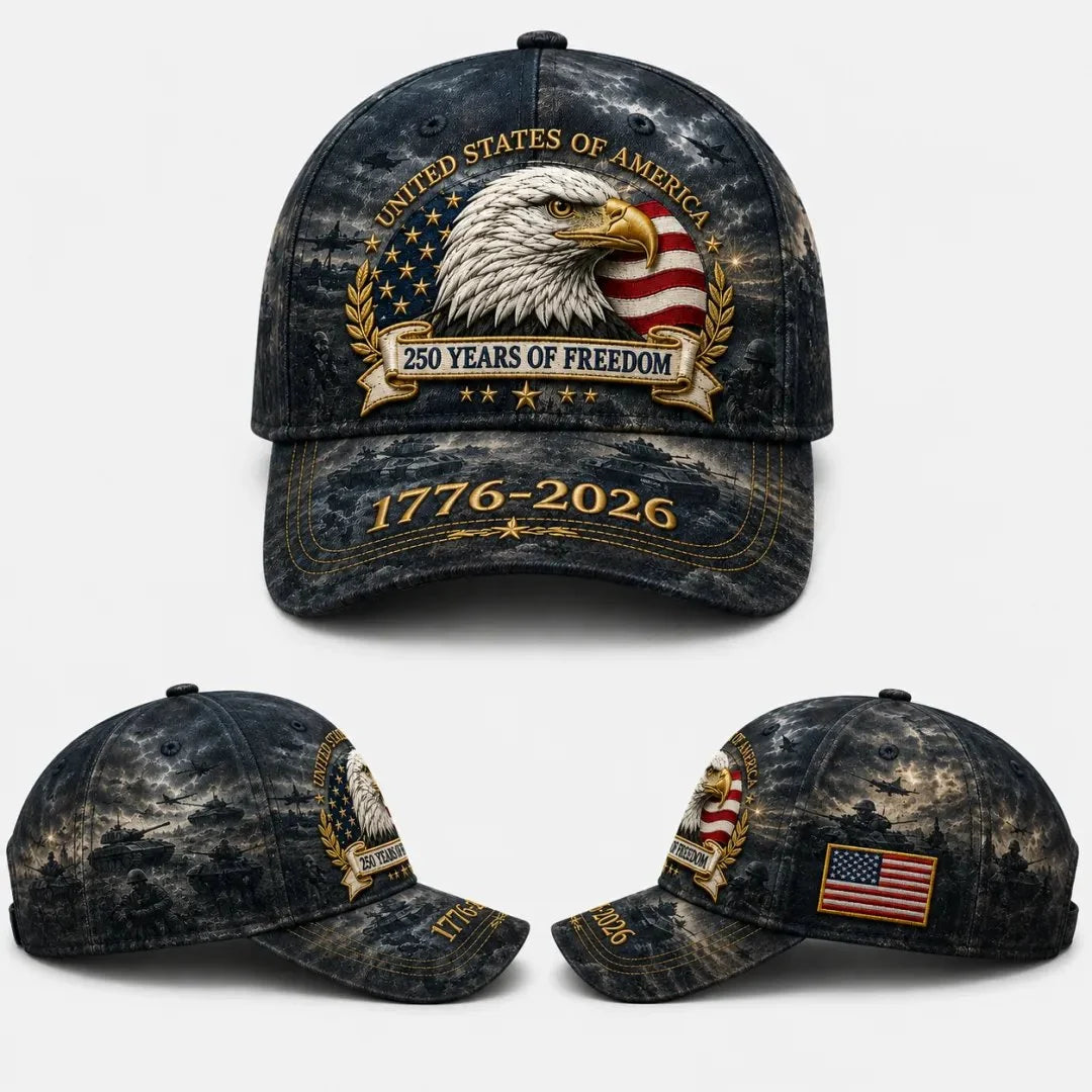 Distinctive 250 Years of dom Eagle Cap – Patriotic Vintage Baseball