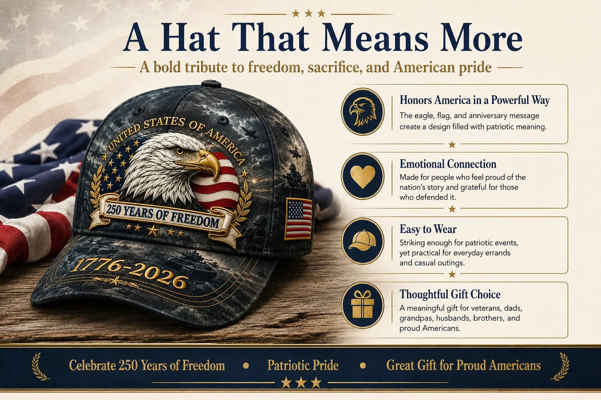 Distinctive 250 Years of dom Eagle Cap – Patriotic Vintage Baseball