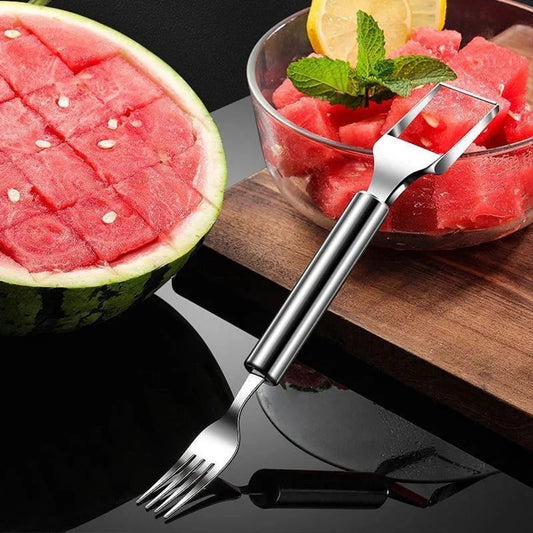 Easy-Use 2 in 1 Stainless Steel – Fork Slicer for Daily Kitchen Tasks