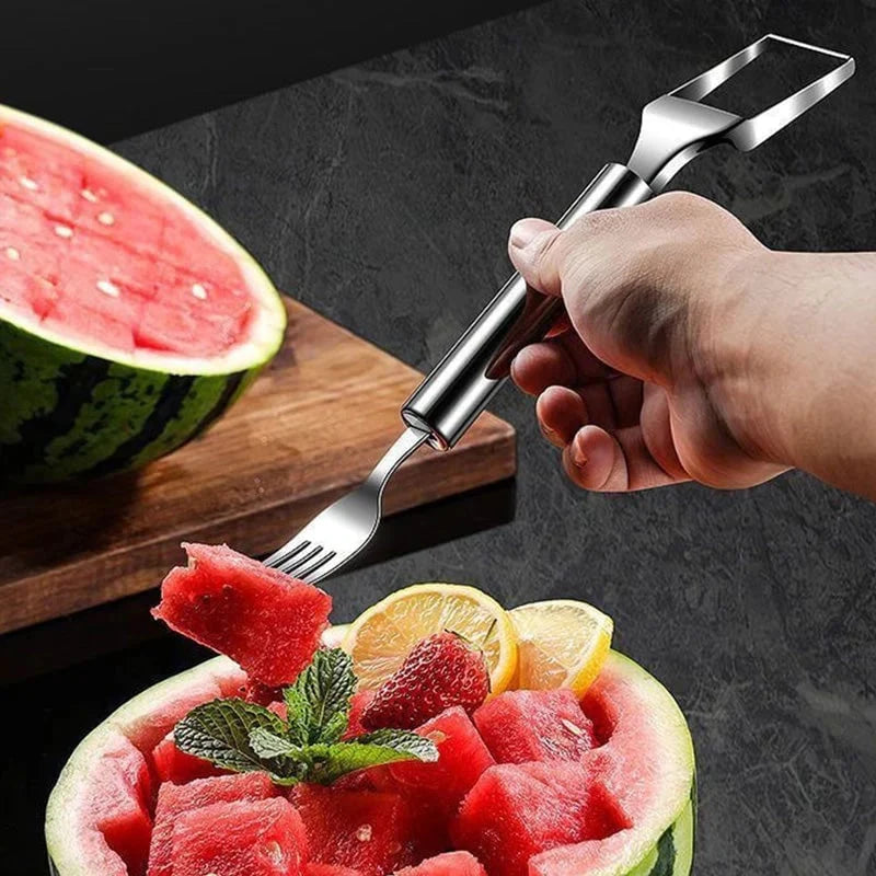 Easy-Use 2 in 1 Stainless Steel – Fork Slicer for Daily Kitchen Tasks