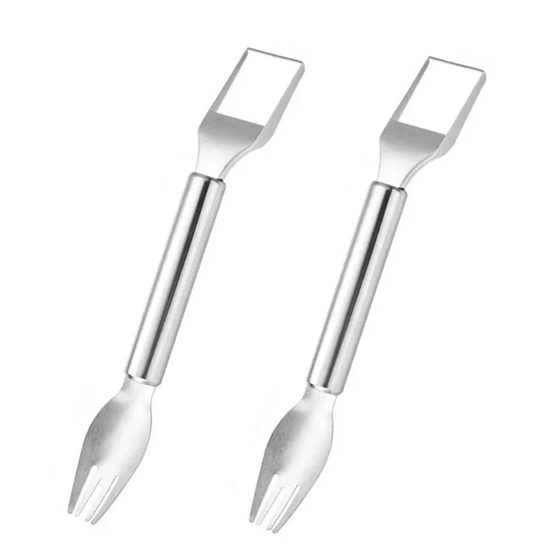 Easy-Use 2 in 1 Stainless Steel – Fork Slicer for Daily Kitchen Tasks