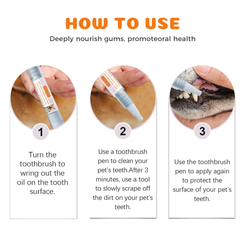 Vehicle-Ready Pet Dental Care – Remove Tartar & Freshen
