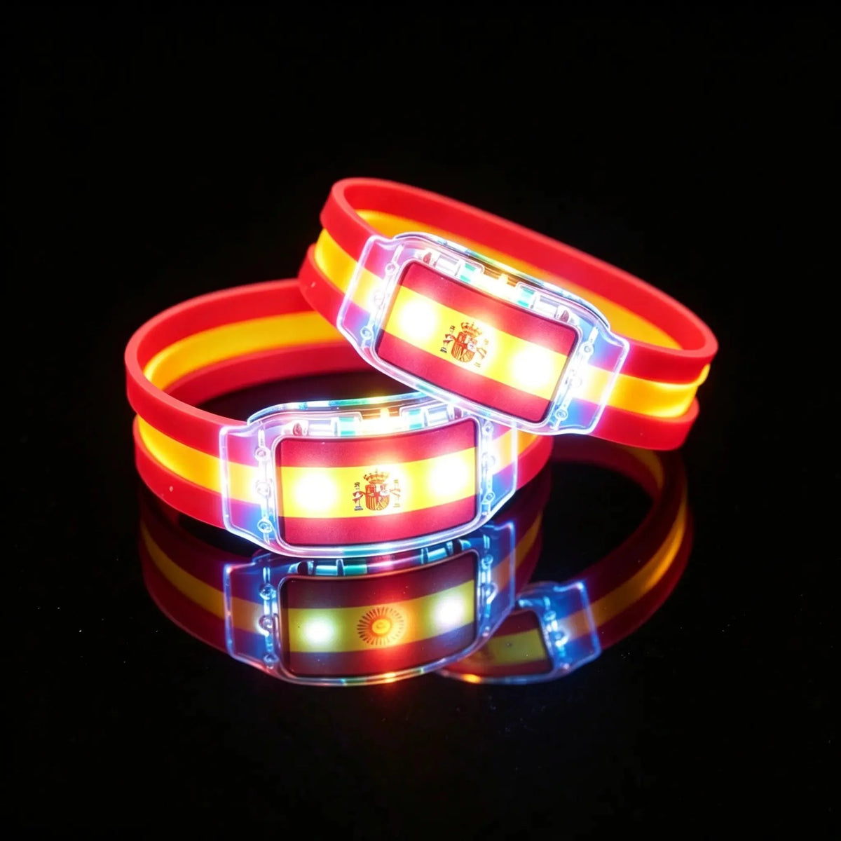 Decorative 2PCS LED Light Up National Flag