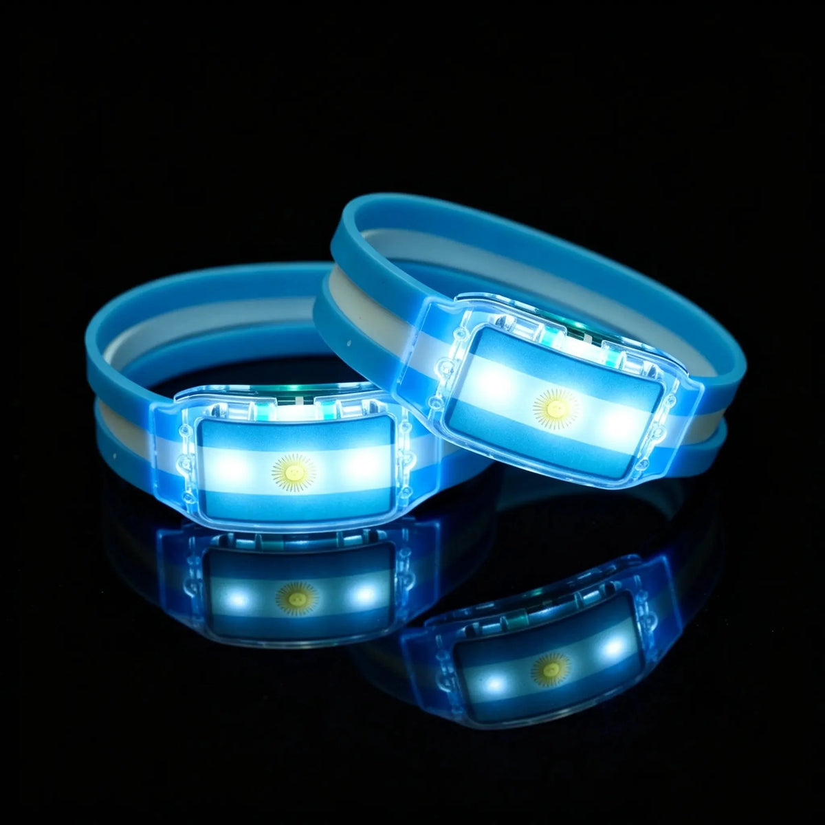 Decorative 2PCS LED Light Up National Flag