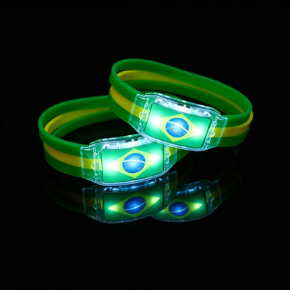 Decorative 2PCS LED Light Up National Flag