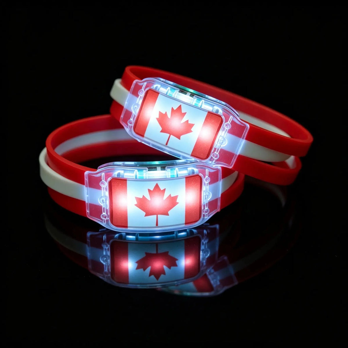 Decorative 2PCS LED Light Up National Flag