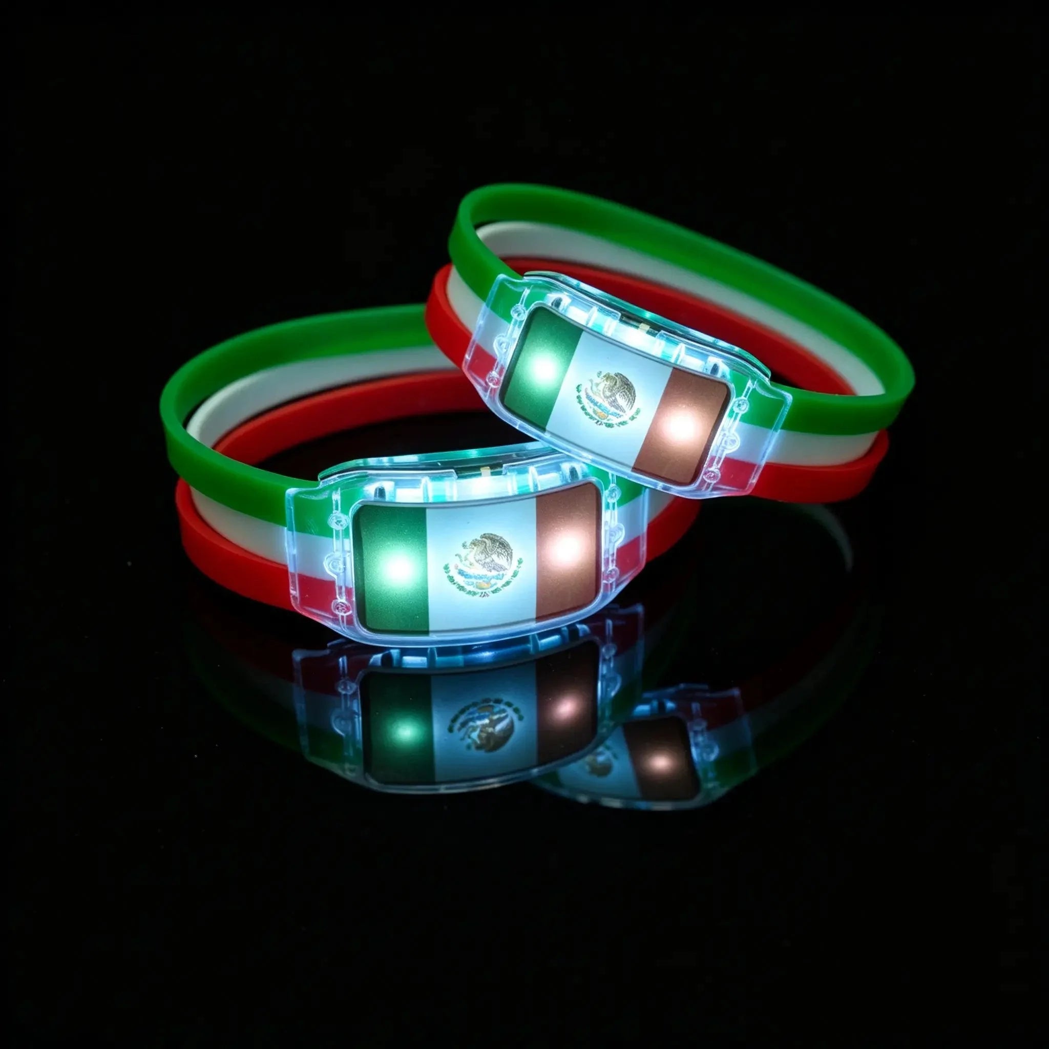 Decorative 2PCS LED Light Up National Flag
