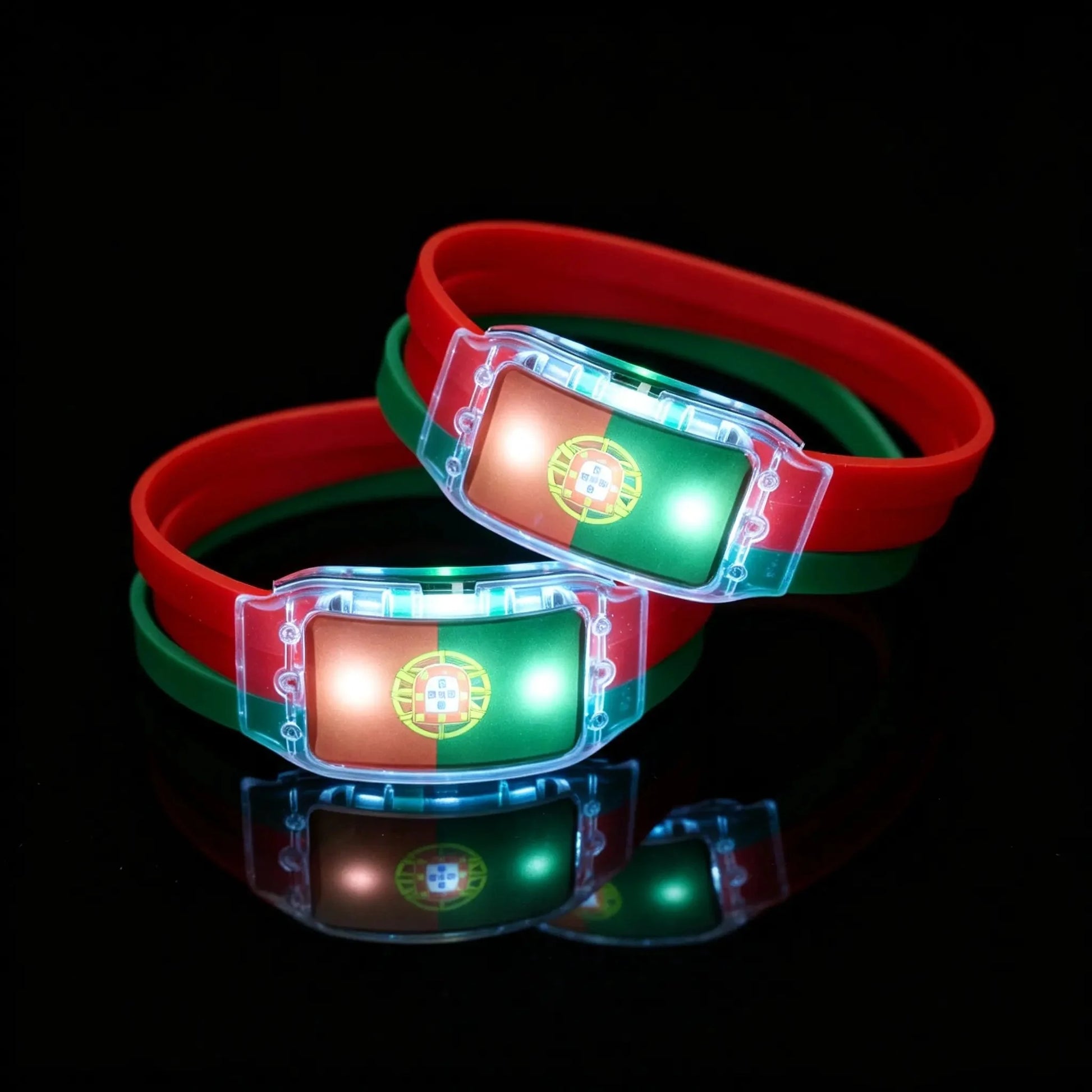 Decorative 2PCS LED Light Up National Flag
